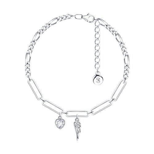 Браслет из серебра с фианитом - видео на модели