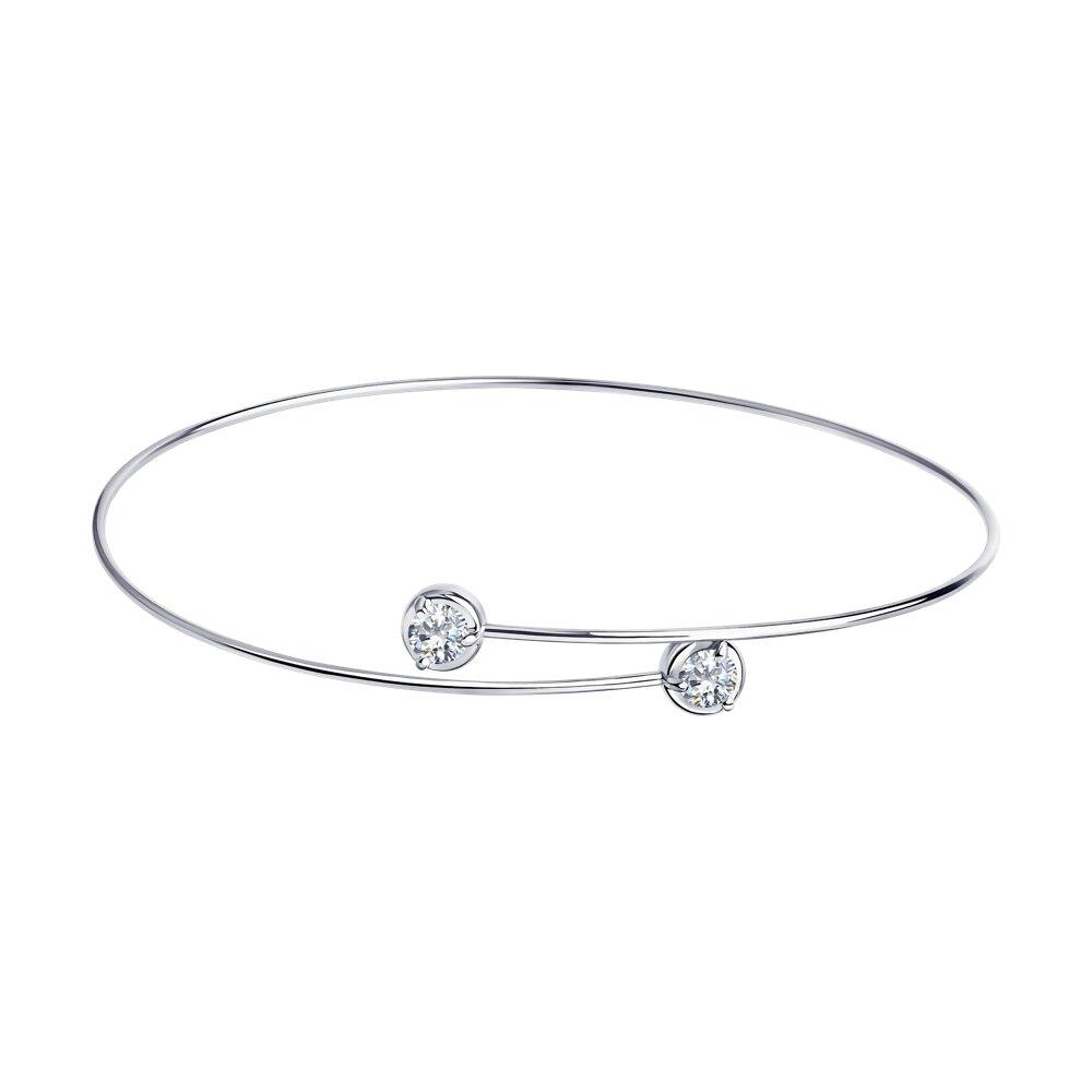 Браслет из серебра с фианитами из серебро