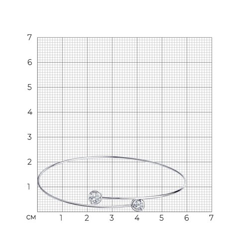 Браслет из серебра с фианитами из серебро — вид 4