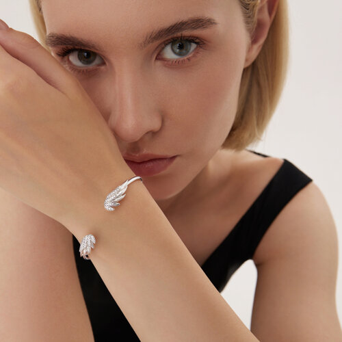 Браслет из серебра с фианитами из серебро — вид 2