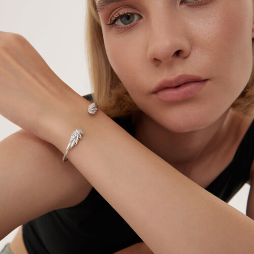 Браслет из серебра с фианитами из серебро — вид 3