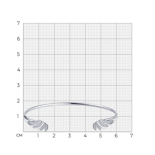 Браслет из серебра с фианитами из серебро — вид 4