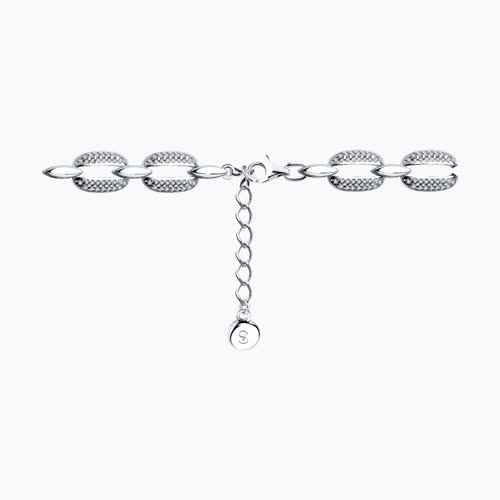 Браслет из серебра с фианитами из серебро — вид 3