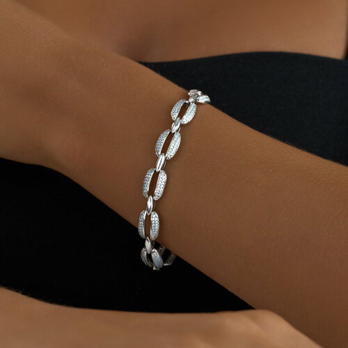 Браслет из серебра с фианитами из серебро — вид 4