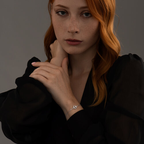 Браслет из серебра с фианитами из серебро — вид 4