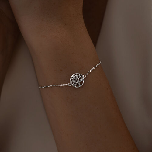 Браслет из серебра с фианитами из серебро — вид 4