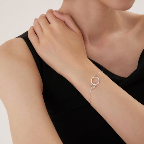 Браслет из серебра с фианитами из серебро — вид 3