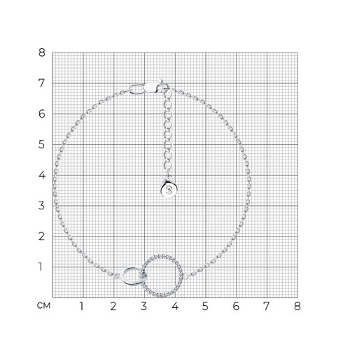 Браслет из серебра с фианитами из серебро — вид 5