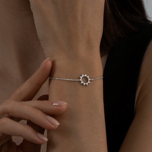 Браслет из серебра с фианитами из серебро — вид 4