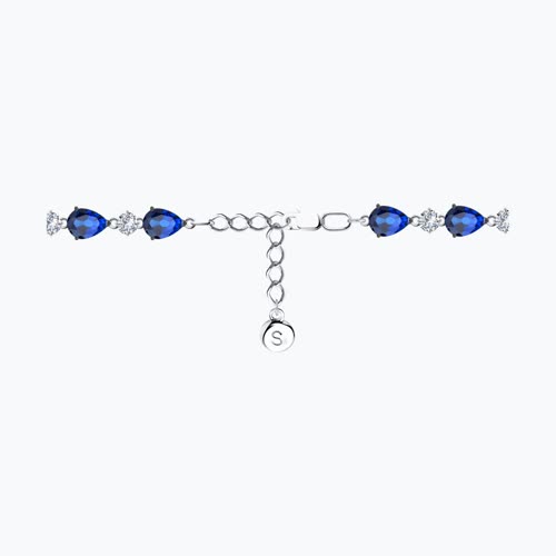 Браслет из серебра с фианитами из серебро — вид 3