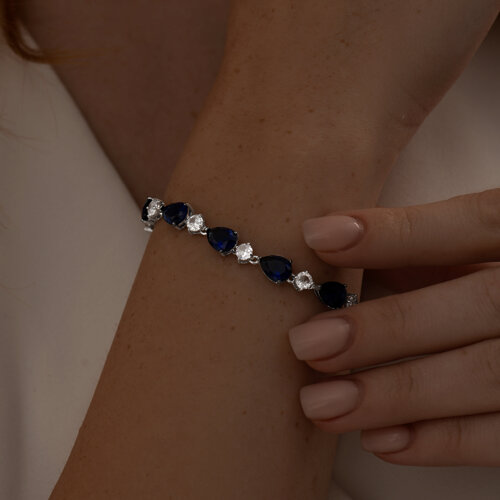 Браслет из серебра с фианитами из серебро — вид 4