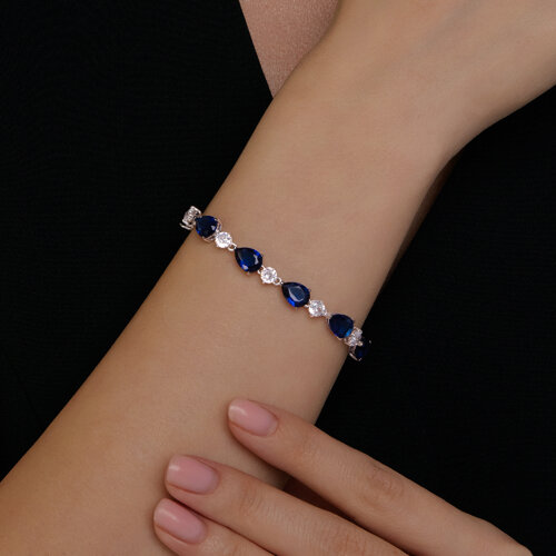 Браслет из серебра с фианитами из серебро — вид 5