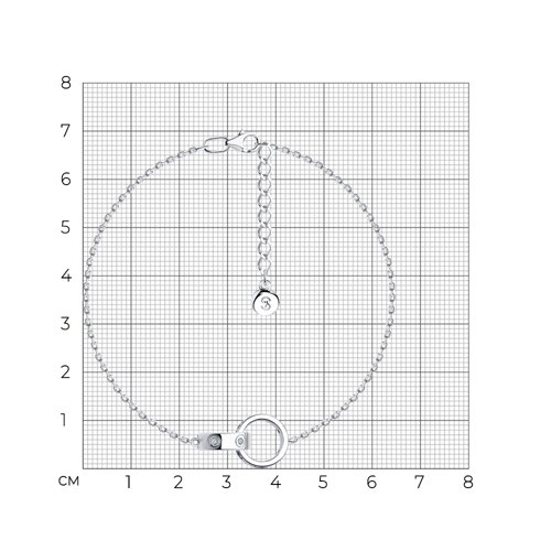 Браслет из серебра с фианитами из серебро — вид 5