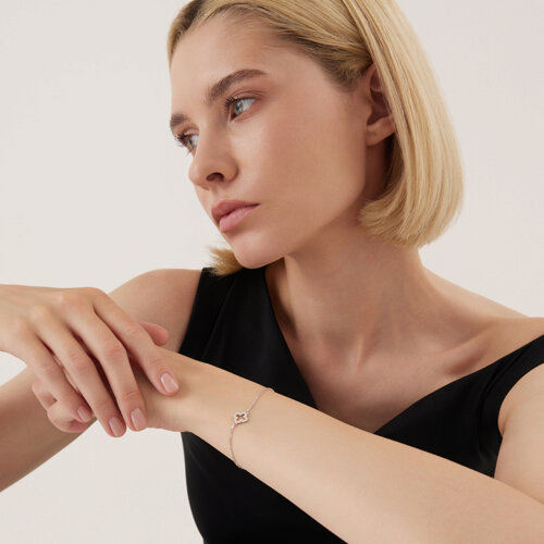 Браслет из серебра с фианитами из серебро — вид 5