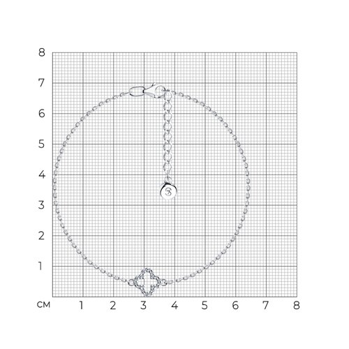 Браслет из серебра с фианитами из серебро — вид 6