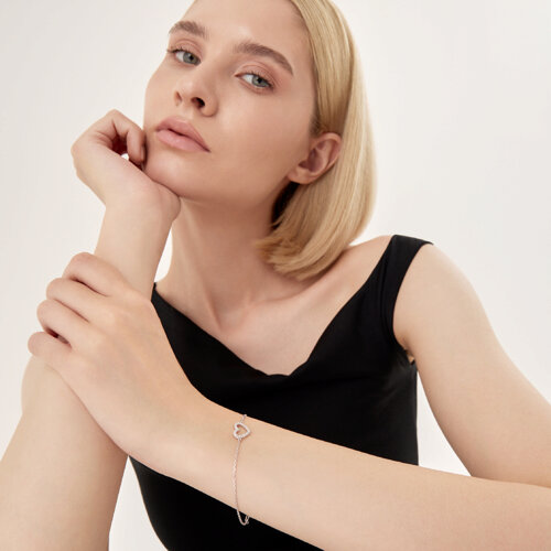 Браслет из серебра с фианитами из серебро — вид 5