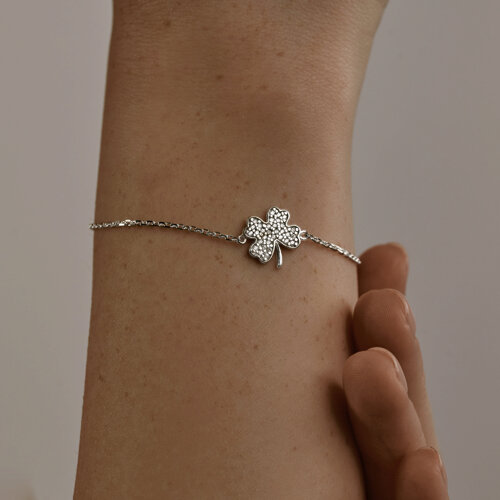 Браслет из серебра с фианитами из серебро — вид 4