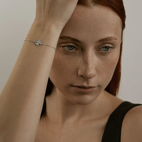 Браслет из серебра с фианитами из серебро — вид 5