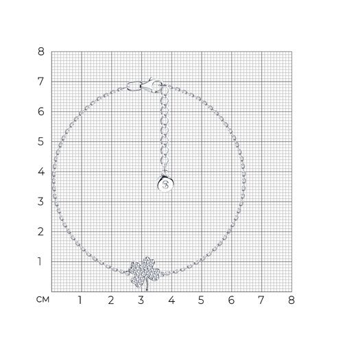 Браслет из серебра с фианитами из серебро — вид 6