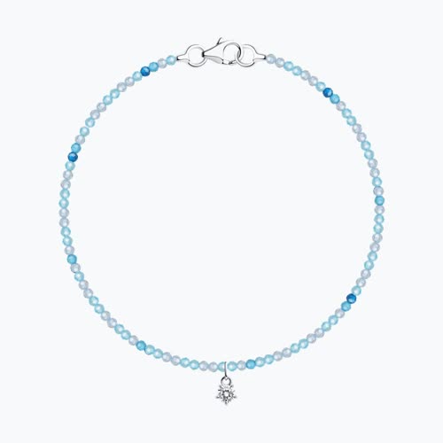 Браслет из серебра с фианитами - видео