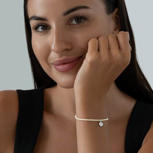 Браслет из серебра с фианитами из серебро — вид 5