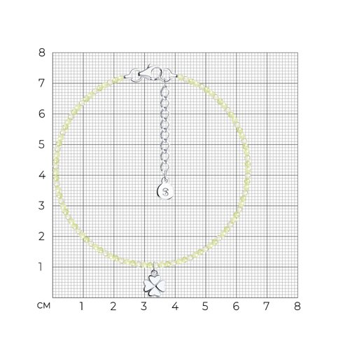 Браслет из серебра с фианитами из серебро — вид 6