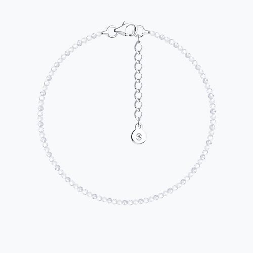 Браслет из серебра с фианитами - видео на модели