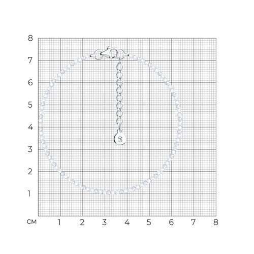 Браслет из серебра с фианитами из серебро — вид 6