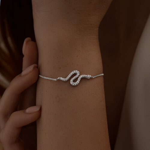 Браслет из серебра с фианитами из серебро — вид 4