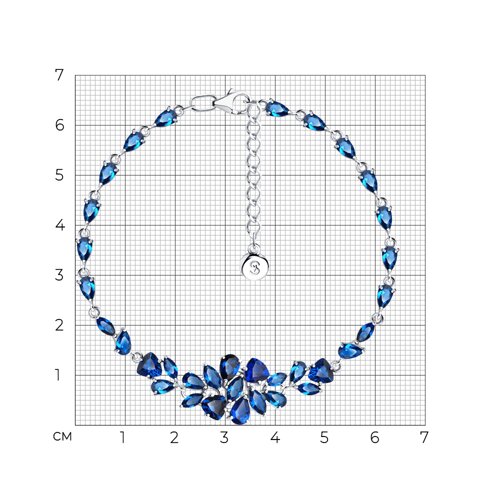 Браслет из серебра с фианитами из серебро — вид 5