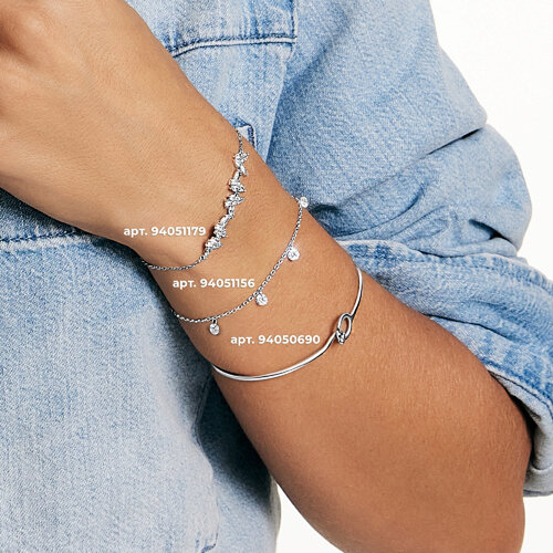 Браслет из серебра с фианитами из серебро — вид 4