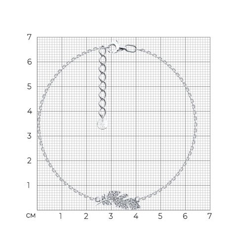 Браслет из серебра с фианитами из серебро — вид 5