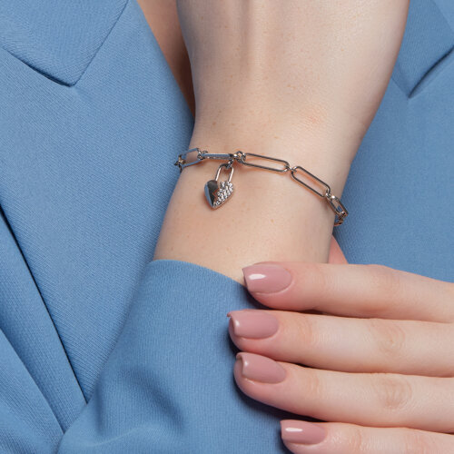 Браслет из серебра с фианитами из серебро — вид 4