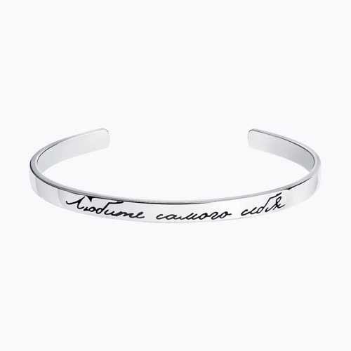 Браслет из серебра с эмалью - видео на модели