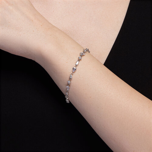 Браслет из серебра с фианитами из серебро — вид 4