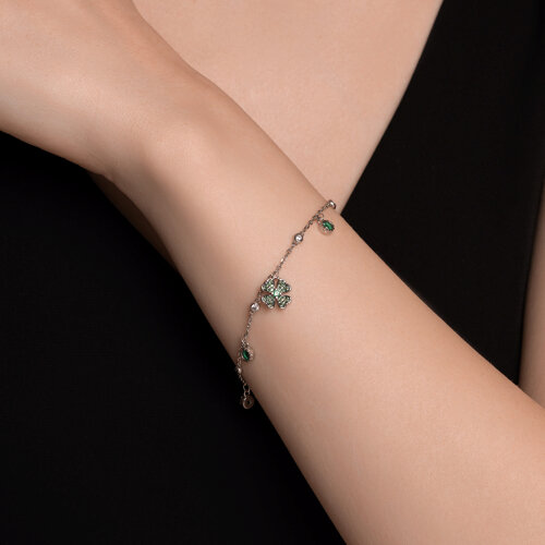 Браслет из серебра с фианитами из серебро — вид 4