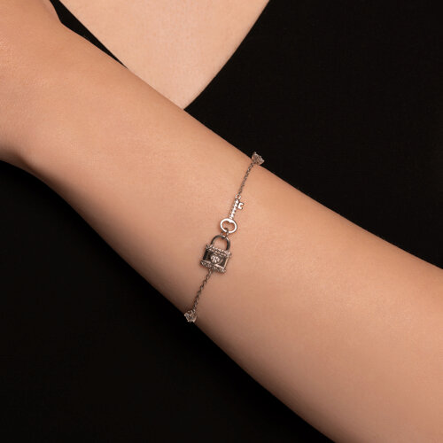 Браслет из серебра с фианитами из серебро — вид 4