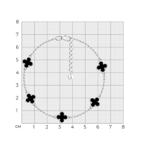 Браслет из серебра с эмалью из серебро — вид 5