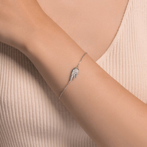 Браслет из серебра с фианитами из серебро — вид 4