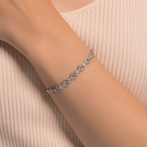 Браслет из серебра с фианитами из серебро — вид 4