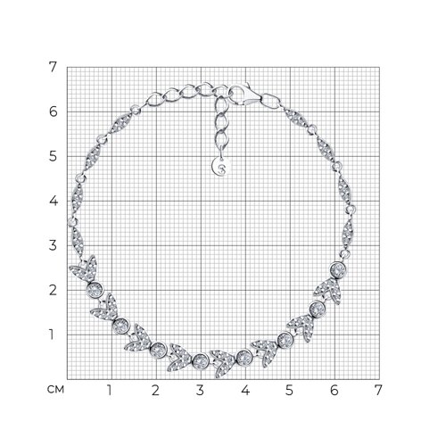 Браслет из серебра с фианитами из серебро — вид 5
