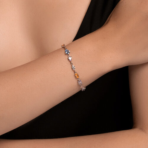 Браслет из серебра с фианитами из серебро — вид 4