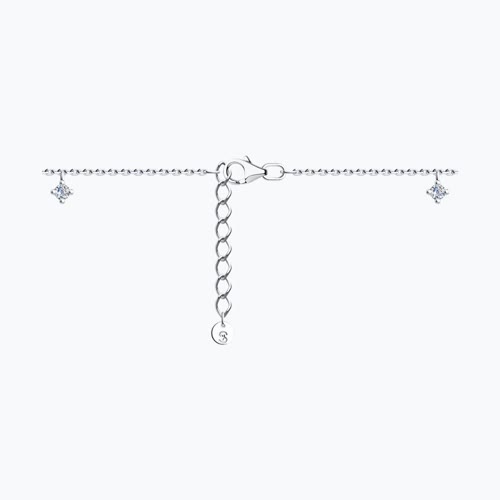 Браслет из серебра с фианитами из серебро — вид 3