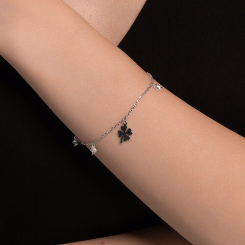 Браслет из серебра с фианитами из серебро — вид 4