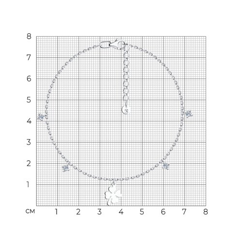 Браслет из серебра с фианитами из серебро — вид 5