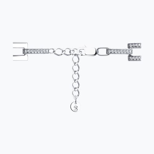 Браслет из серебра с фианитами из серебро — вид 3