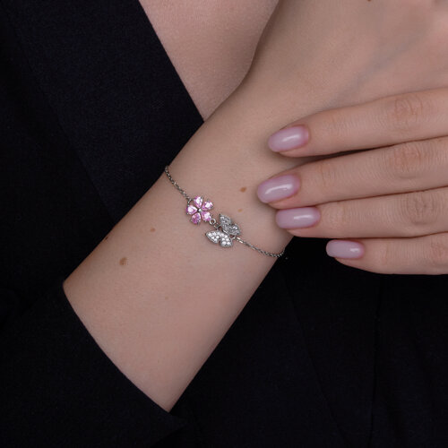 Браслет из серебра с фианитами из серебро — вид 4