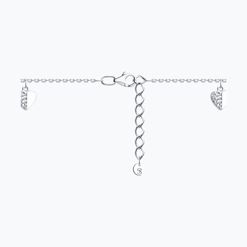 Браслет из серебра с фианитами из серебро — вид 3