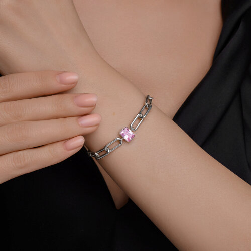 Браслет из серебра с фианитом из серебро — вид 4