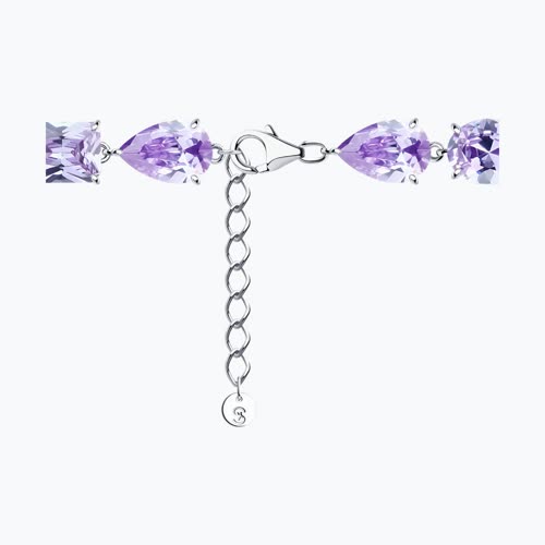 Браслет из серебра с фианитами из серебро — вид 2